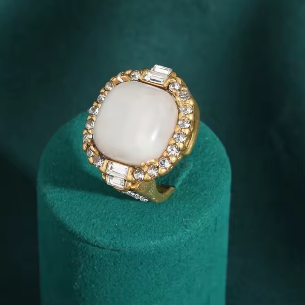 Majestic Royal Opal Antique Brass Ring